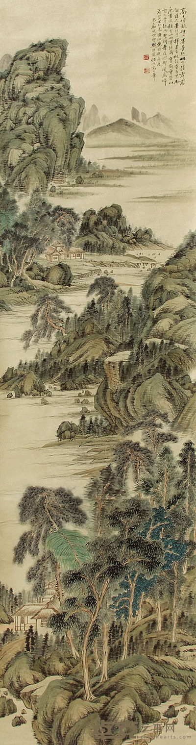樊浩霖 山水 立轴 238×60cm