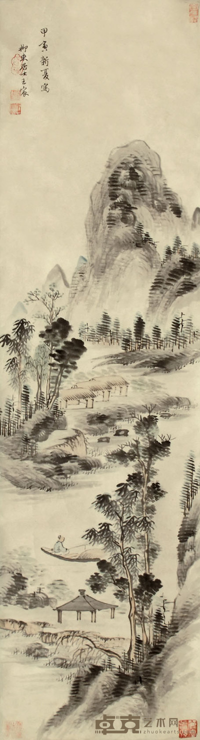王宸 山水 立轴 111×30cm