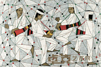 象脚鼓声 60×90cm
