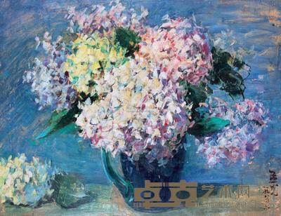孟光 1984年作 花卉 55×43cm
