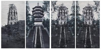 李青 2007年作 互毁而同一的像·雷峰塔