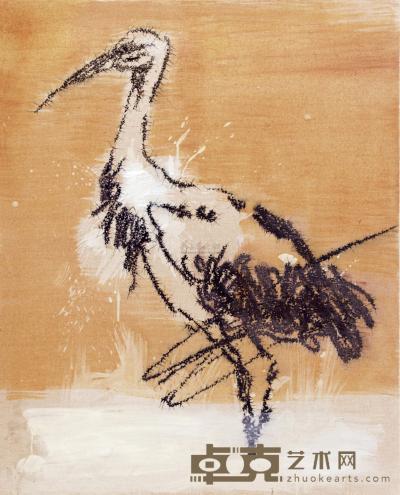 叶永青 2010年作 画鸟 100×80cm