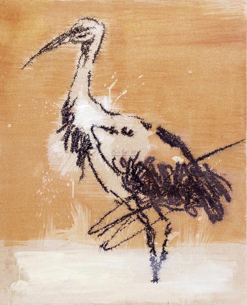 叶永青 2010年作 画鸟