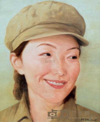祁志龙 2005年作 中国女孩No.22 64×54cm