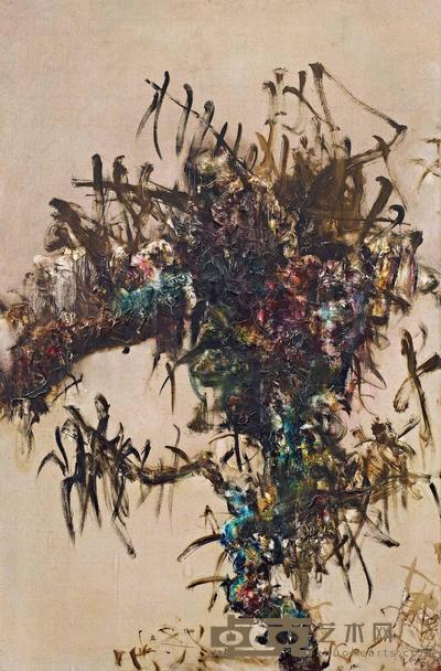 周春芽 1993年作 树的系列 193×128cm