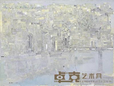 郭凯 2011年作 河畔村影 120×160cm