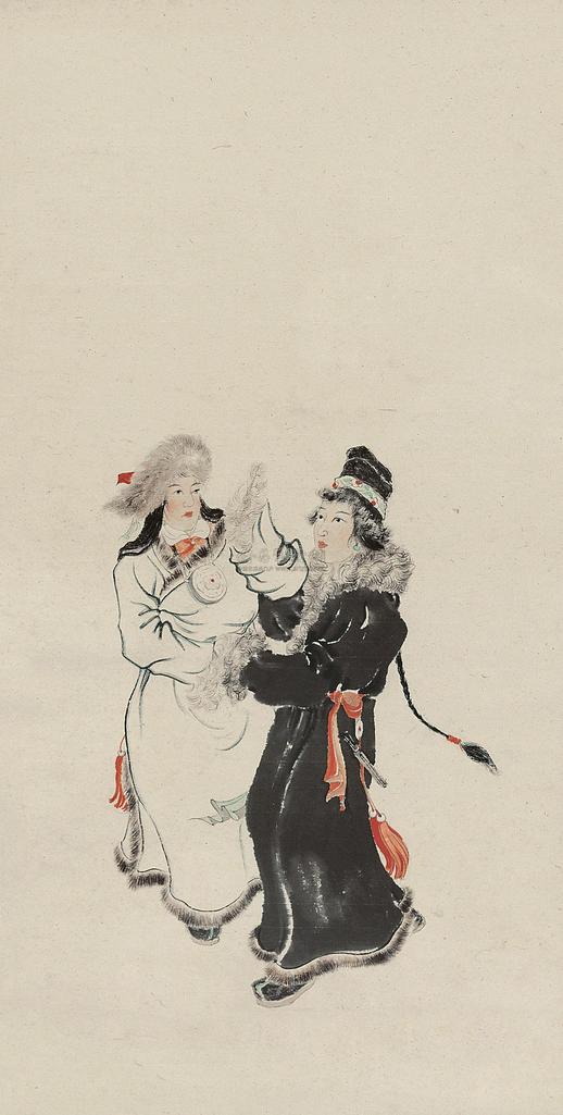 孙宗慰 1943年作 臧女舞 镜心