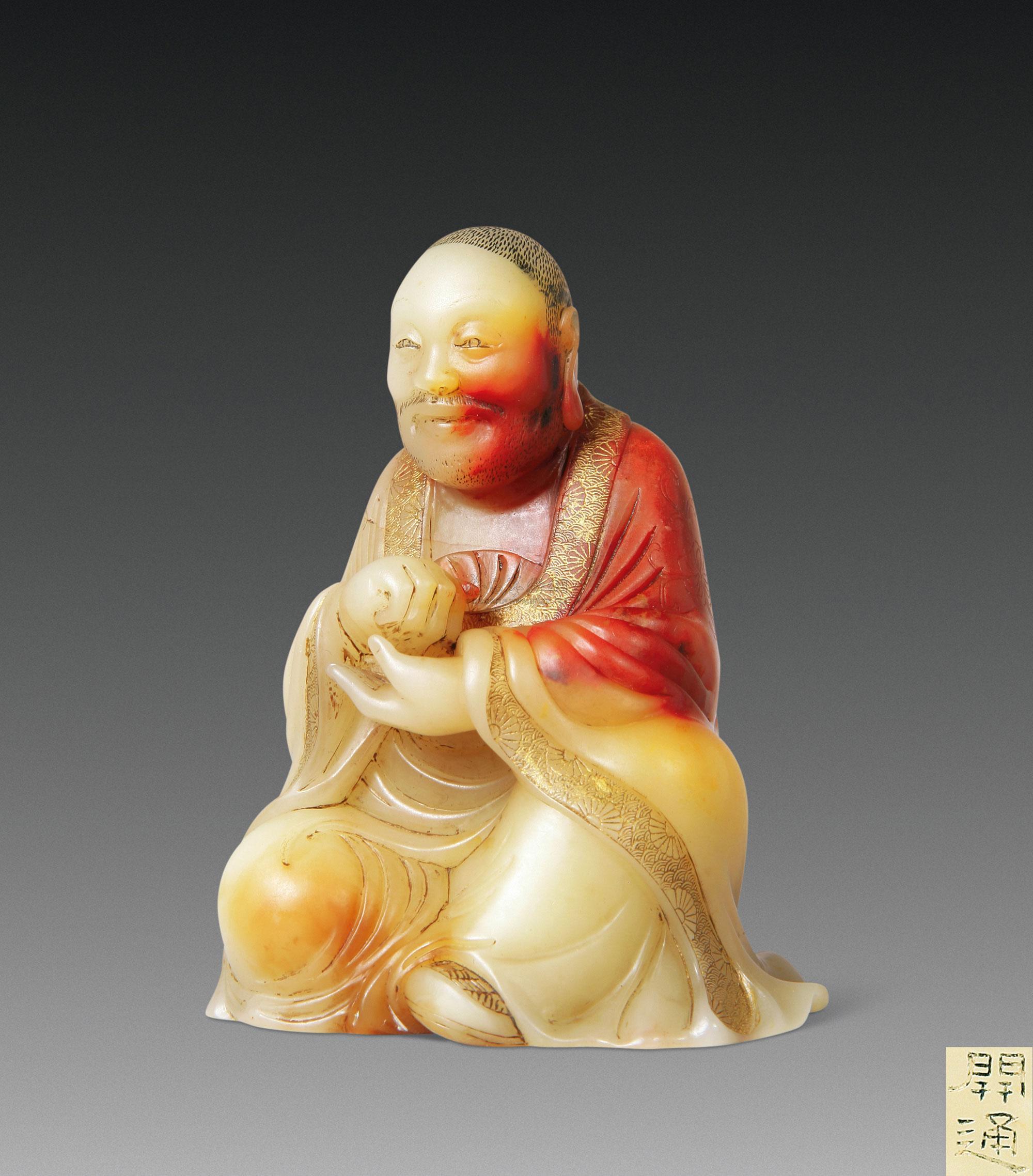 作为寿山石的故乡——福建的雕刻名家,其雕刻作品多为罗汉,观音等佛教图片