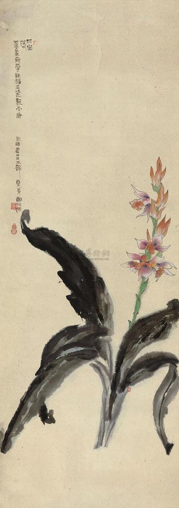 郑乃珖 花卉 镜片