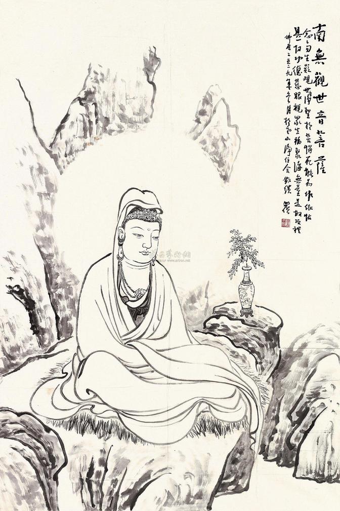 圆霖 南无观世音菩萨 镜心