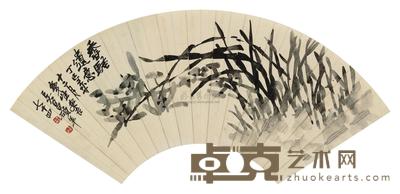 吴昌硕 1917年作 香骚遗意 立轴 50×18cm