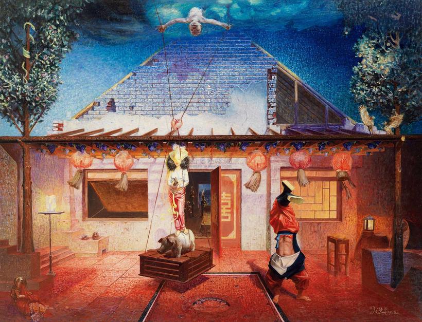 岂梦光 1998年作 新娘从天而降