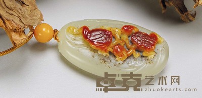赵显志 天伦 白玉把件 59×33×19mm