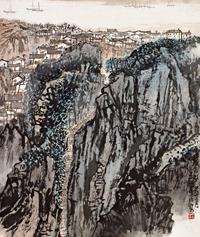 宋文治 癸卯(1963年)作 山村新貌 镜心