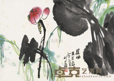 刘文西 晨曲 立轴 51.5×72.5cm