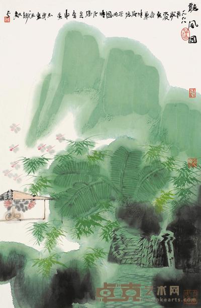 卢禹舜 听风图 镜片 69×45.5cm