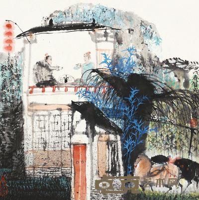 贺成 新丰美酒 日本镜片 33×33cm
