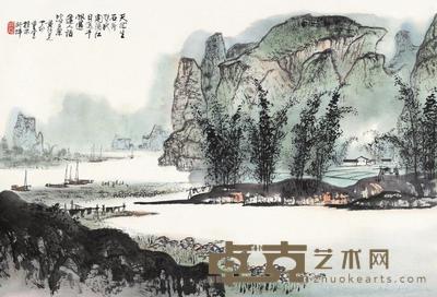 黄纯尧 漓江 镜片 68×45cm