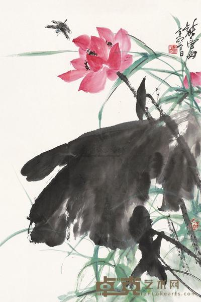 徐纯原 花鸟 镜片 68×46cm