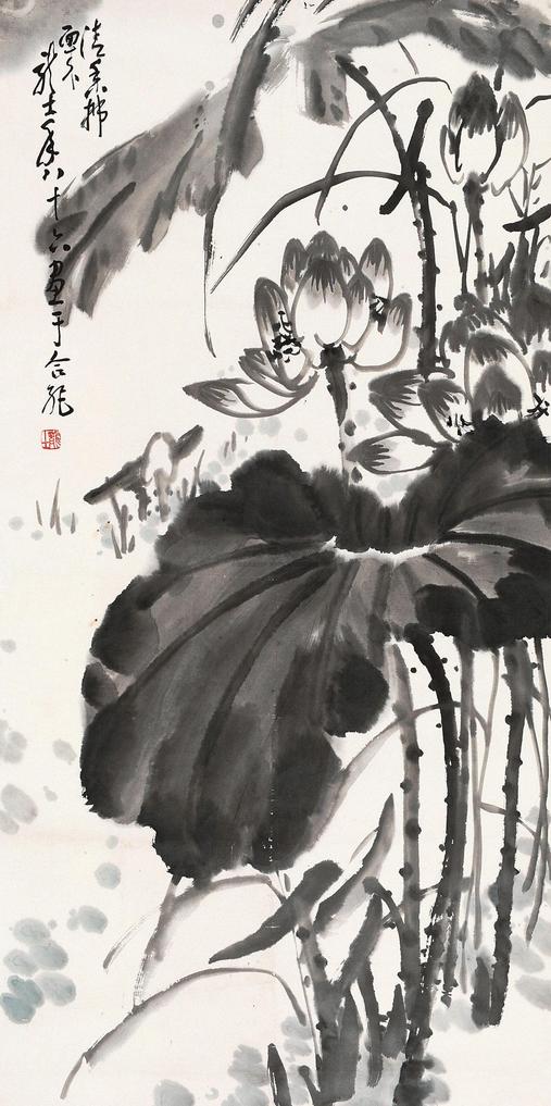 萧龙士 清香拂面来 镜片