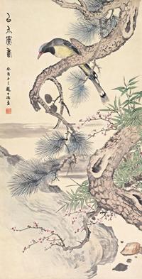 赵叔孺 癸酉（1933年）作 以介眉寿 立轴