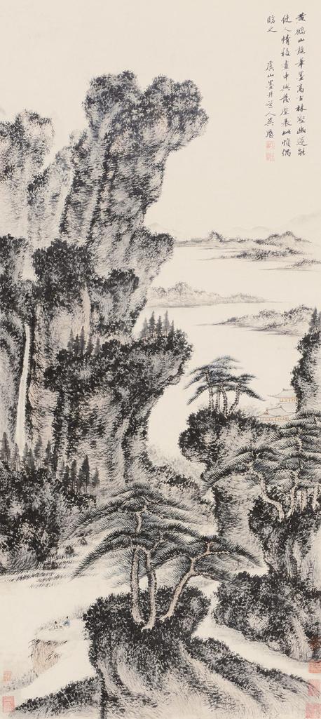 吴历 山水 立轴