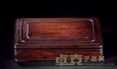 清 红木砚盒 24×15×4cm