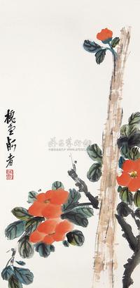 陈师曾 茶花满树 立轴