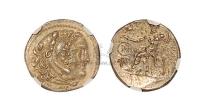 古希腊马其顿亚力山大三世1德拉克马银币一枚