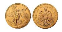 1946年墨西哥自由女神像五十比索金币一枚