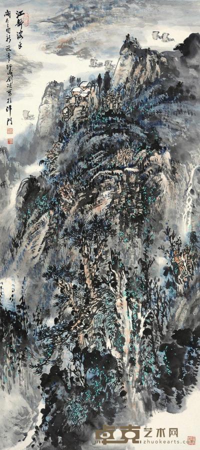 刘皓 2005年作 江静波平 镜心 139×62.5cm