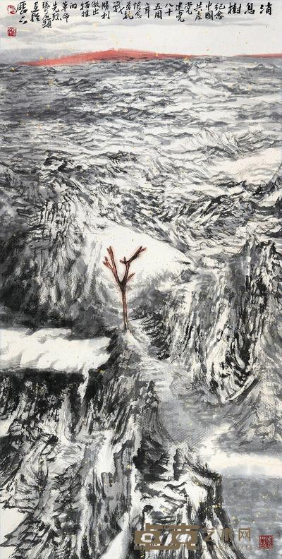 张志民 消息树 镜心 131×66cm