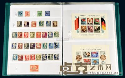 COL 1948-1965年德意志民主共和国邮票收藏集一册 