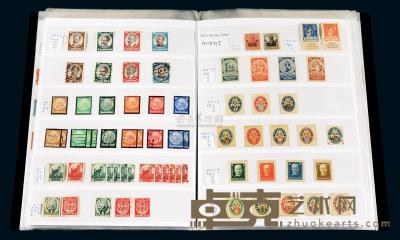 COL 1900年至1961年德国邮票收藏集一册 