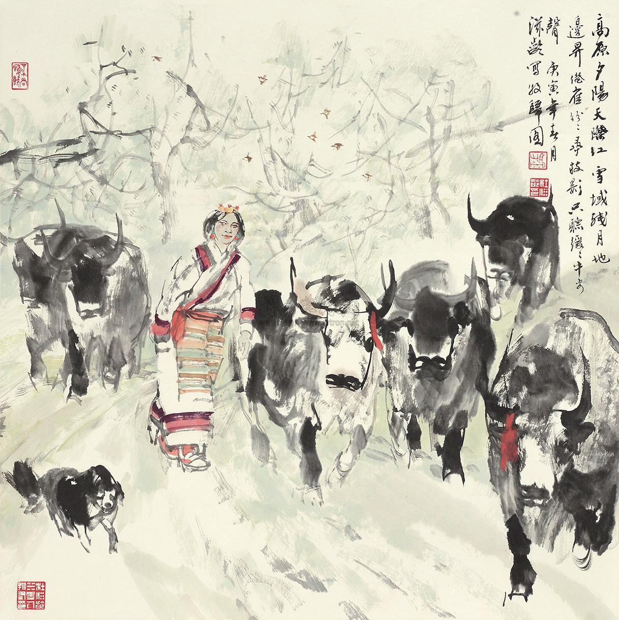 钤印:杜滋龄印,金舫,杜滋龄水墨人物画印 下一件拍品:范扬 松荫罗汉