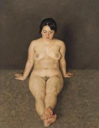 杨飞云 2011年作 坐着的女人体