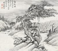 戴熙 甲寅（1854年）作 万壑松涛 镜框