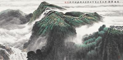 许钦松 癸未（2003年）作 高岭层云 镜片