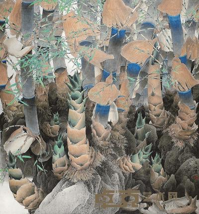 沈文江 春 镜片 131×121cm