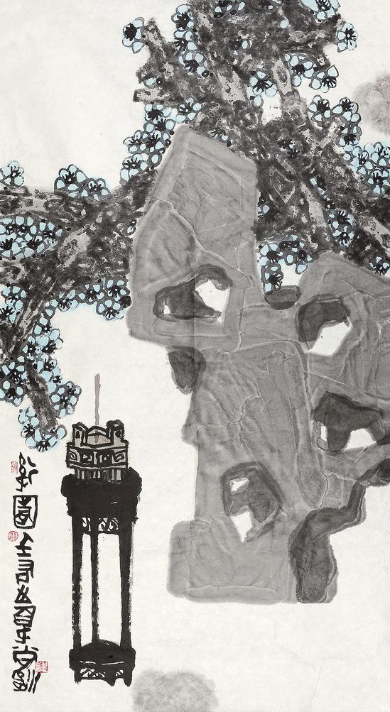 尚涛 壬辰（2012年）作 后园 镜片