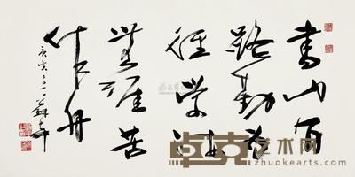 苏华 庚寅(2010年)作 书法 镜片 69×138cm