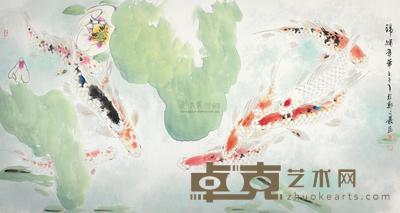 郑文岩 壬午(2002年)作 锦绣年华 镜片 96×178.5cm