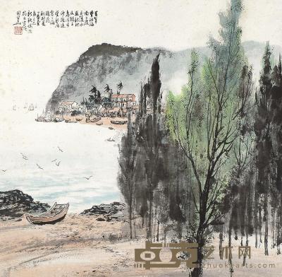 李国华 己巳（1989年）作 南海写生 镜片 68×69cm