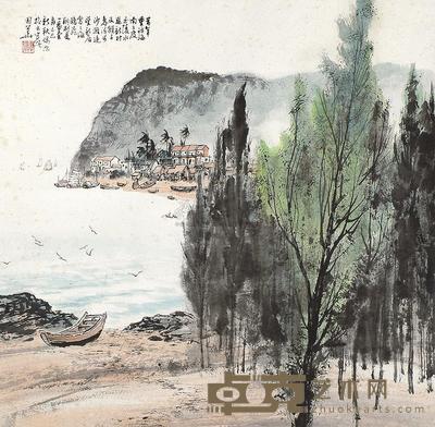 李国华 己巳(1989年)作 南海写生 镜片 68×69cm