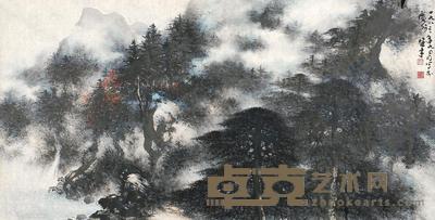 黎雄才 1982年作 山水 镜片 69.5×136.5cm