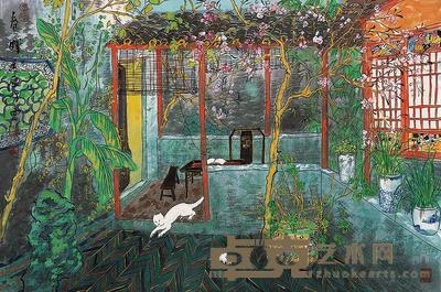 方向 壬辰(2012年)作 春晖 镜片 46×68cm