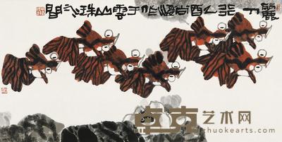 尚涛 乙酉（2005年）作 丽人行 镜片 69×138cm