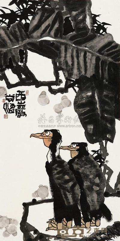 尚涛 西岩 镜片 145×73cm
