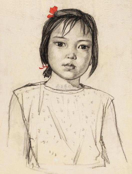 温葆 1972年作 稚童