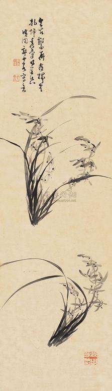 郭宗仪 兰 立轴